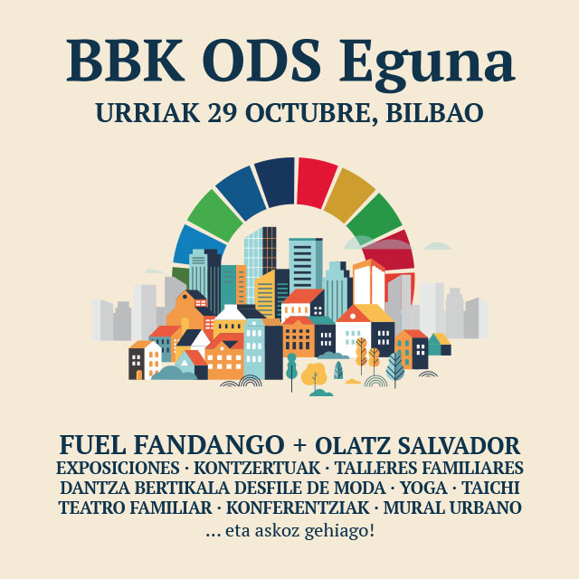 “BBK ODS Eguna” llenará Bilbao de actividades lúdicas y culturales gratuitas el sábado 29 de octubre.